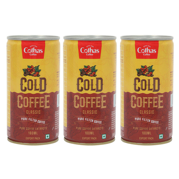 Classic Cold Coffee Tin 180 ML (Pack of 3)