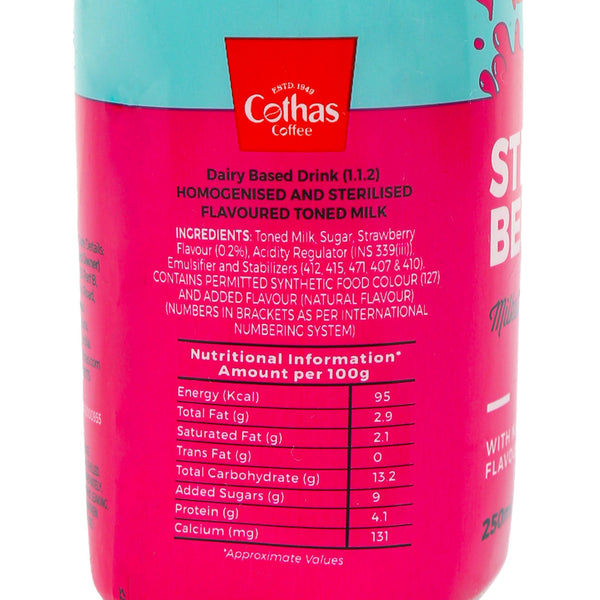 Strawberry milkshake 250ML