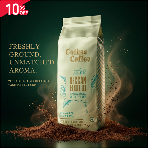 Freshly Grounded Beans - Deccan Bold (250g) - The Bold Statement