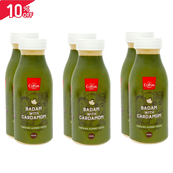 Badam with Cardamom Milkshake 250 ML (Pack of 6)