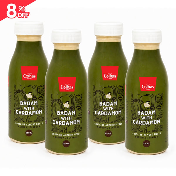 Badam with Cardamom Milkshake 250 ML (Pack of 4)