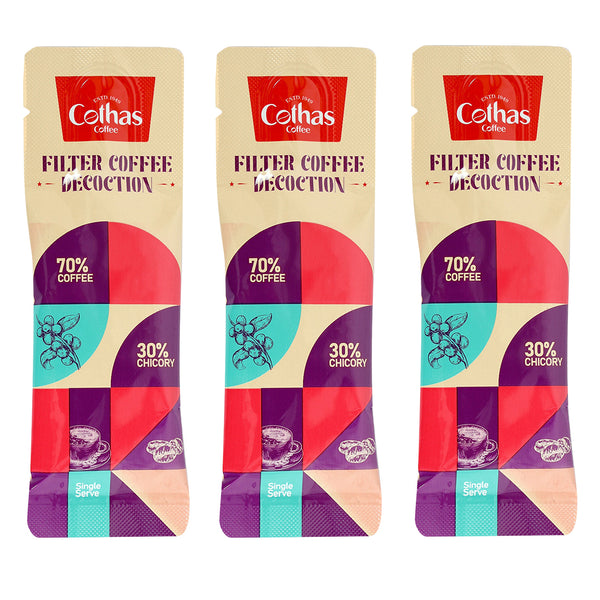 Filter Coffee Decoction (70:30) Pack of 3 - Contains 5 x 20 ml sachets per box