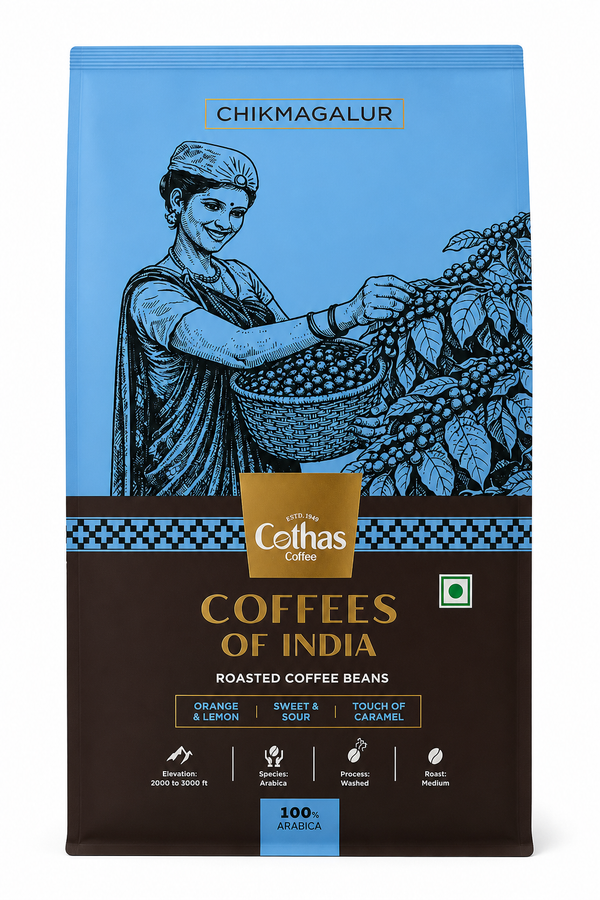 Cothas - Coffees of India - Chikmagalur | Single Origin 100% Arabica - Where Zest Meets Caramel