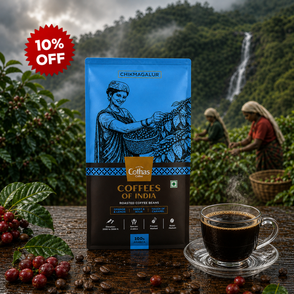 Cothas - Coffees of India - Chikmagalur | Single Origin 100% Arabica - Where Zest Meets Caramel