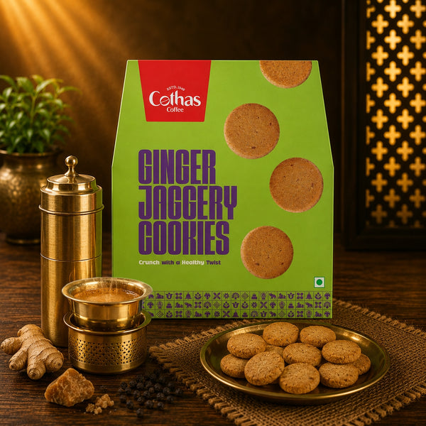 GINGER JAGGERY COOKIES