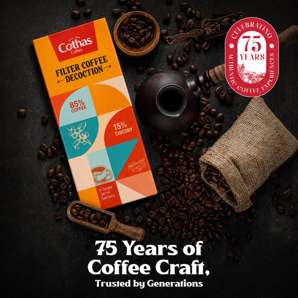 Filter Coffee Decoction (85:15) Pack of 5 - Contains 5 x 20 ml sachets per box