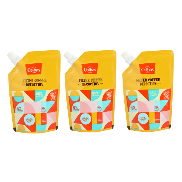 Filter Coffee Decoction (85:15) Pack of 3 (200ml x 3)
