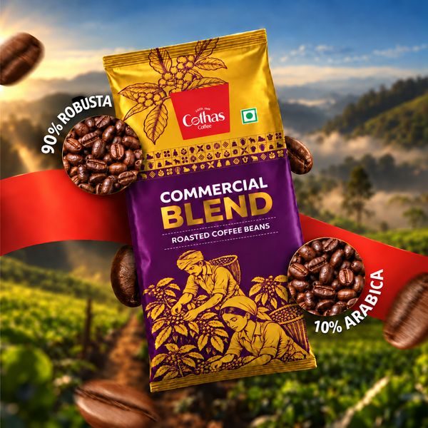 Commercial blend Roasted Coffee Beans (1 kg) The Crafted Excellence