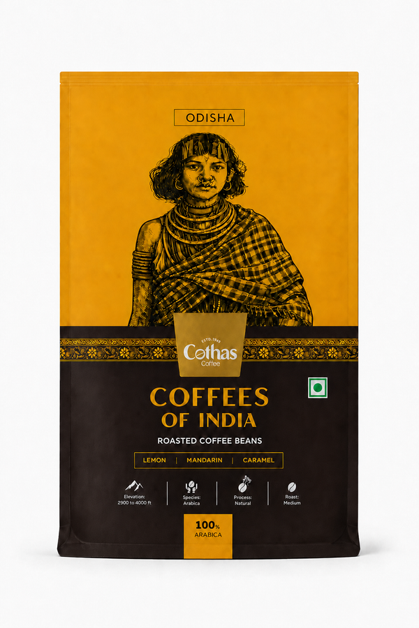 Cothas - Coffees of India - Odisha | Single Origin 100% Arabica - Where Citrus Meets Caramel