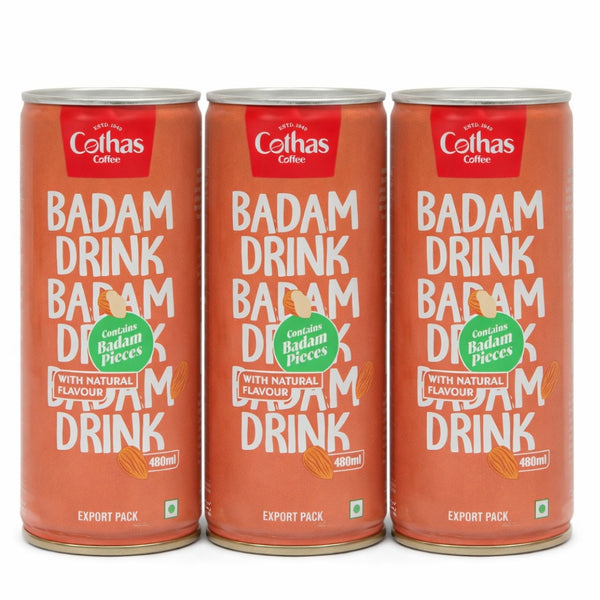 Badam Milkshake Tin 180 ML (Pack of 3)