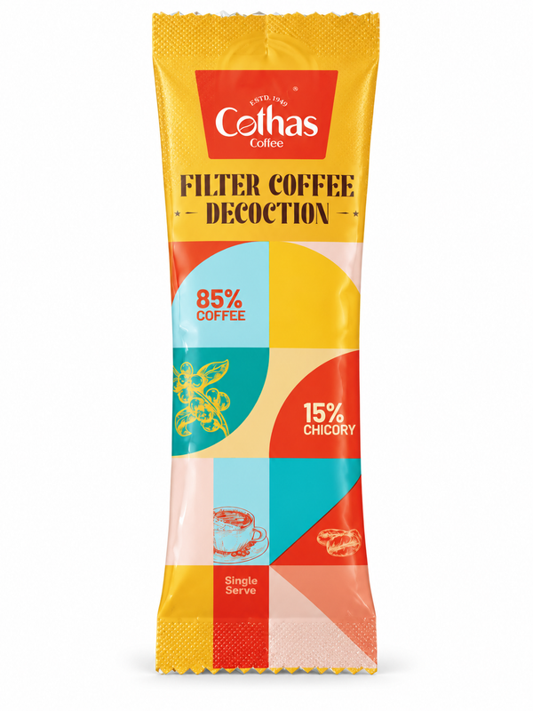 Filter Coffee Decoction (85:15) - Sachets Chain Pack ( 20ml X 48 qty )